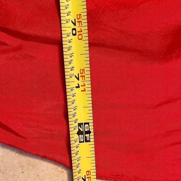 ELEGANT SZ 4 custom made Red strapless evening gown - Picture 13 of 15